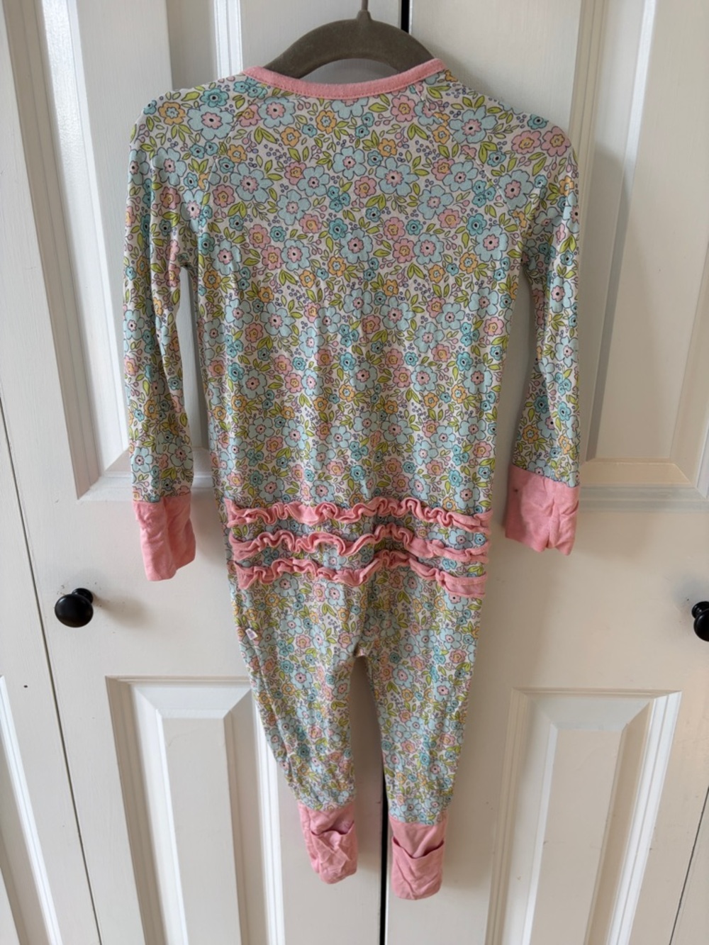 Poppy Kids Co Floral Zippy Bamboo PJs size 12-18mo - Picture 3 of 3
